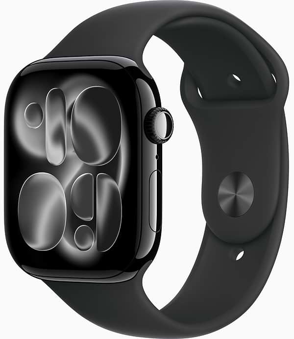 Фото - Смарт-часы Apple Watch Series 11 GPS 46mm Jet Black Aluminium Case with Black Sport Band - S/M