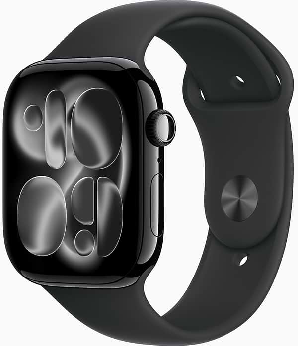Фото - Смарт-часы Apple Watch Series 11 GPS 42mm Jet Black Aluminium Case with Black Sport Band - S/M