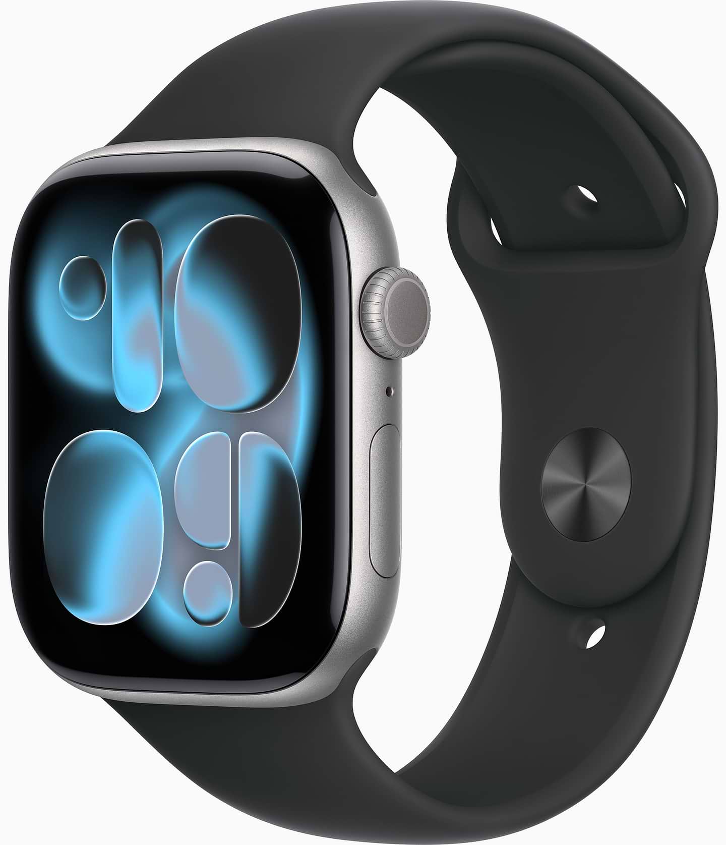 Смарт-годинник Apple Watch Series 11 GPS + eSIM 46mm Space Grey Aluminium Case with Black Sport Band - M/L - Фото 1