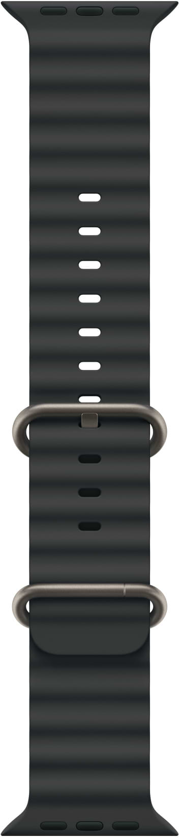 Фото - Ремешок для смарт-часов Apple 49mm Black Ocean Band - Natural Titanium Finish (MXTL3ZM/A)