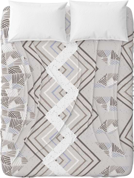 Фото - Простынь полуторная Home Line бязь 150х215 увлеченность сиренево-бежевый (181410)