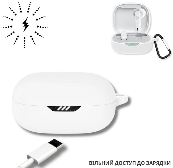 Фото - Чехол для наушников BeCover for JBL Wave Flex 2 White (714832)