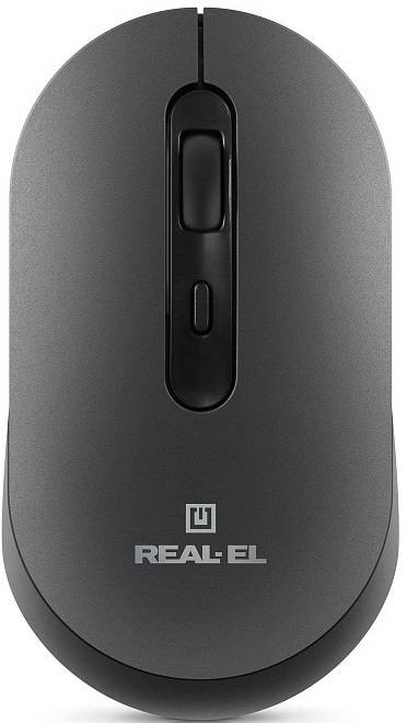 Фото - Мышь беспроводная REAL-EL RM-470W Dark Gray (EL123200049)