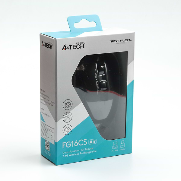 Фото - Миша бездротова A4tech Fstyler FG16CS Air Black