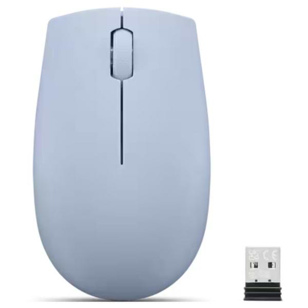 Миша бездротова Lenovo 300 Wireless Mouse (GY51L15679) Frost Blue - Фото 1