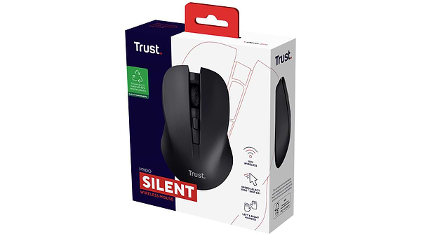 Фото - Мышь беспроводная Trust MYDO SILENT WL Black (25084)