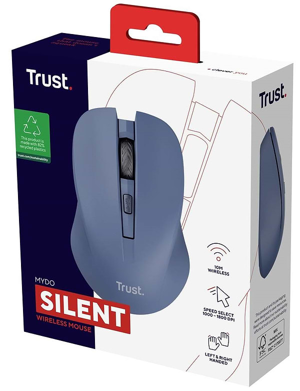 Фото - Миша бездротова Trust MYDO SILENT WL Blue (25041)
