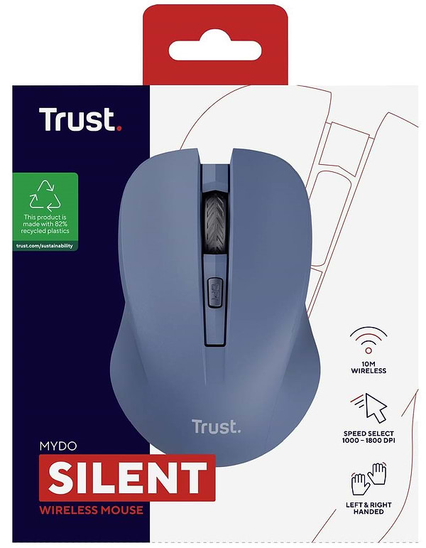 Фото - Миша бездротова Trust MYDO SILENT WL Blue (25041)