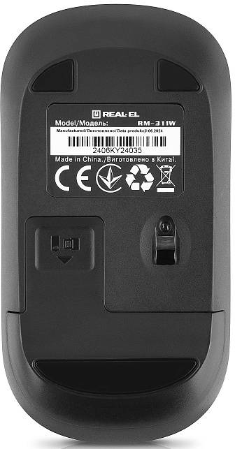 Фото - Миша бездротова REAL-EL RM-311 W Black (EL123200041)
