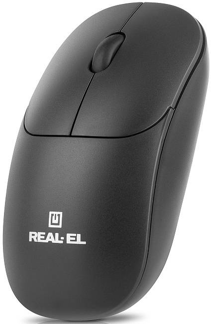 Фото - Миша бездротова REAL-EL RM-313 W Black (EL123200042)