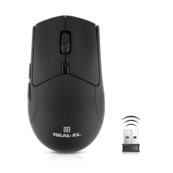 Фото - Миша бездротова REAL-EL RM-460W Black (EL123200048)