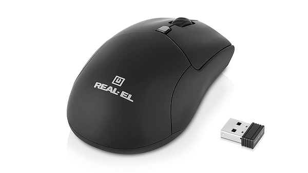 Фото - Миша бездротова REAL-EL RM-460W Black (EL123200048)