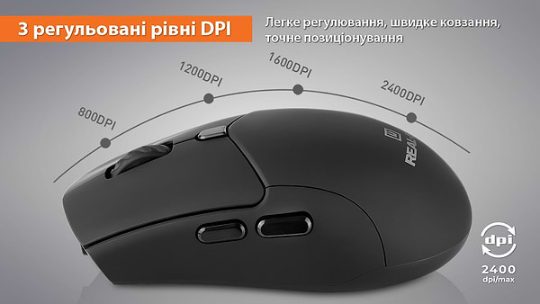 Фото - Миша бездротова REAL-EL RM-460W Black (EL123200048)