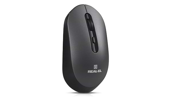 Фото - Мышь беспроводная REAL-EL RM-470W Dark Gray (EL123200049)
