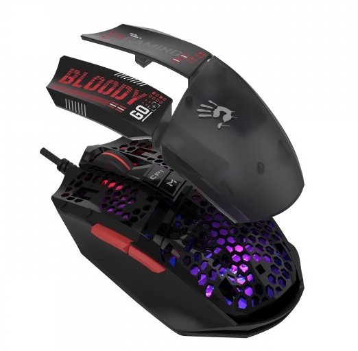 Фото - Мышь проводная игровая Bloody W60 Max Mini Honeycomb