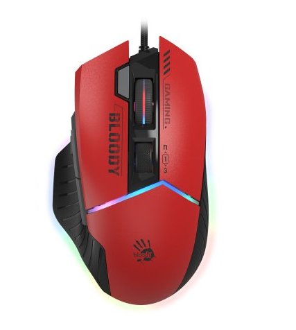 Фото - Мышь проводная игровая Bloody W95 Max Sports Red