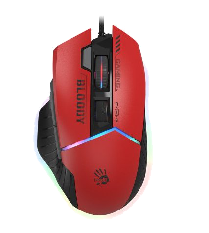 Фото - Мышь проводная игровая Bloody W95 Max Sports Red
