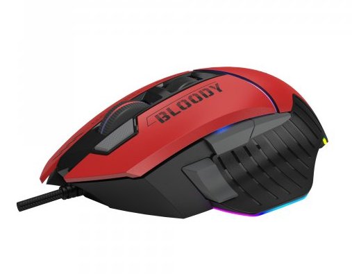 Фото - Мышь проводная игровая Bloody W95 Max Sports Red
