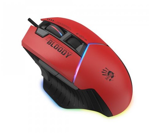 Фото - Мышь проводная игровая Bloody W95 Max Sports Red