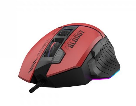 Фото - Мышь проводная игровая Bloody W95 Max Sports Red