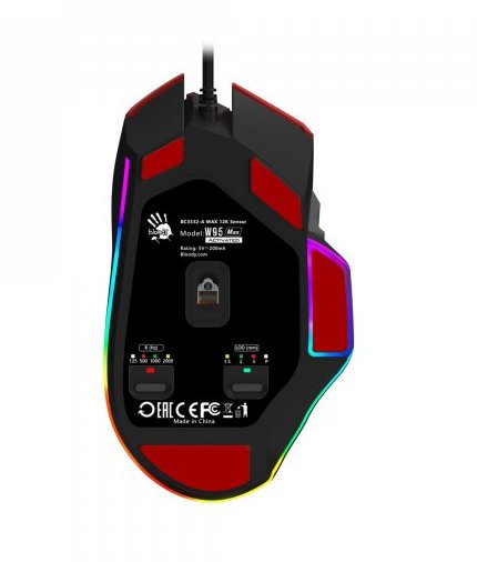Фото - Мышь проводная игровая Bloody W95 Max Sports Red
