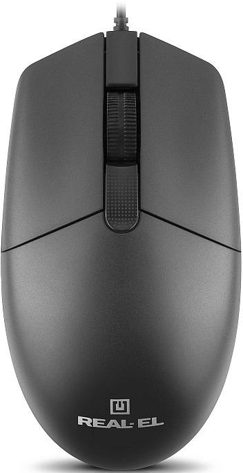 Фото - Мышь проводная REAL-EL RM-210 Black (EL123200036)