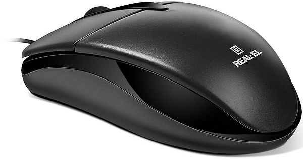 Фото - Миша дротова REAL-EL RM-214 Black (EL123200039)