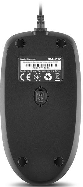 Фото - Мышь проводная REAL-EL RM-217 Black (EL123200038)