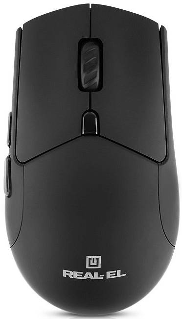 Купити Миша бездротова REAL-EL RM-460W Black (EL123200048) - Фото 1 Миша бездротова REAL-EL RM-460W Black (EL123200048) - Фото 1