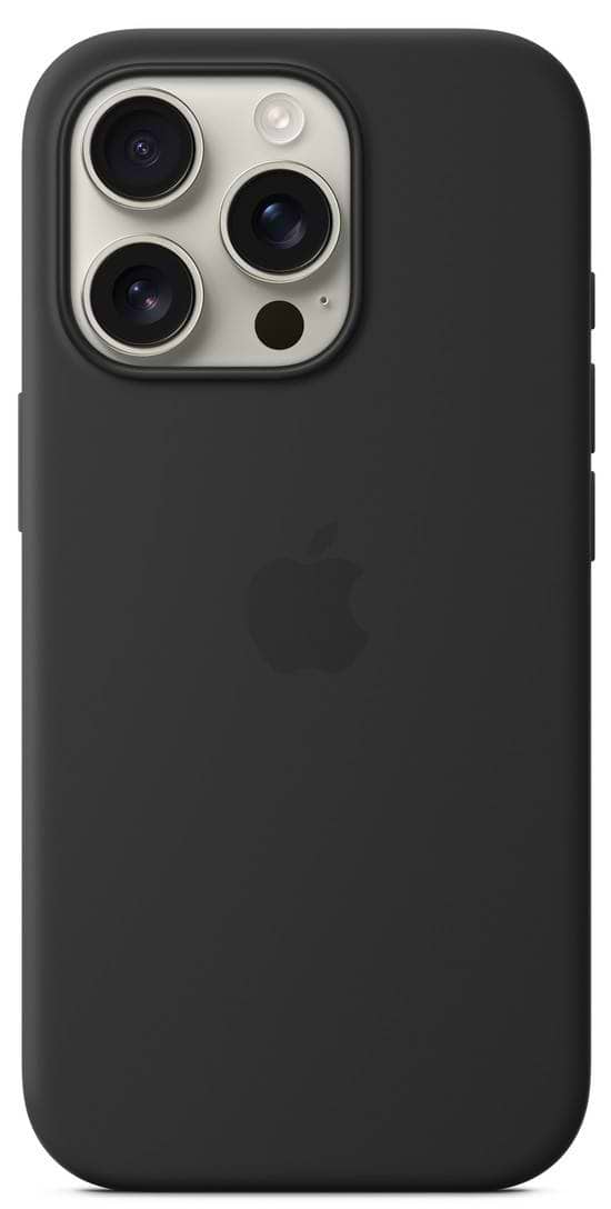 Фото - Чохол для смартфону Apple Silicone Case with MagSafe Black iPhone 16 Pro (MYYJ3ZM/A)