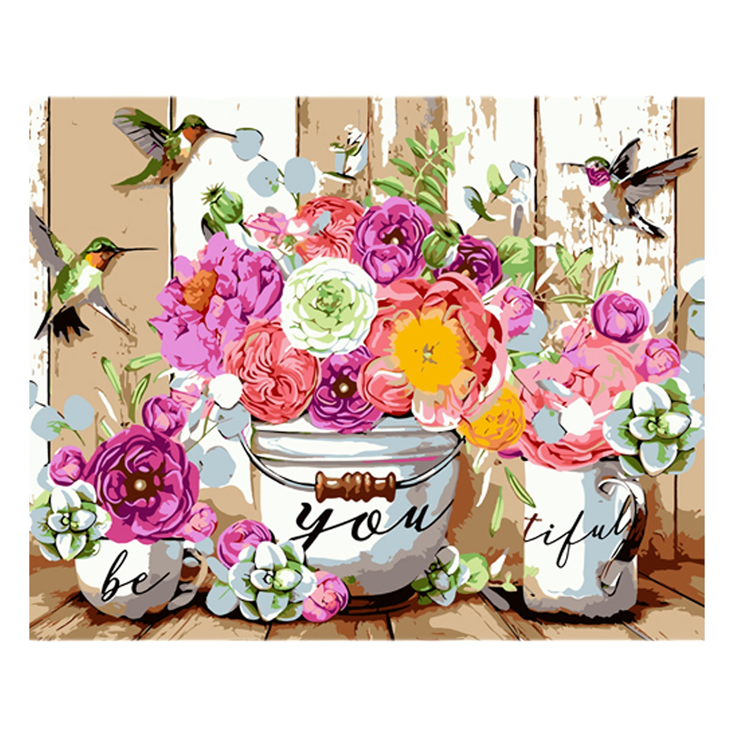 Картина по номерам Strateg Фиолетовая эстетика цветов 40х50 см (MZ069)