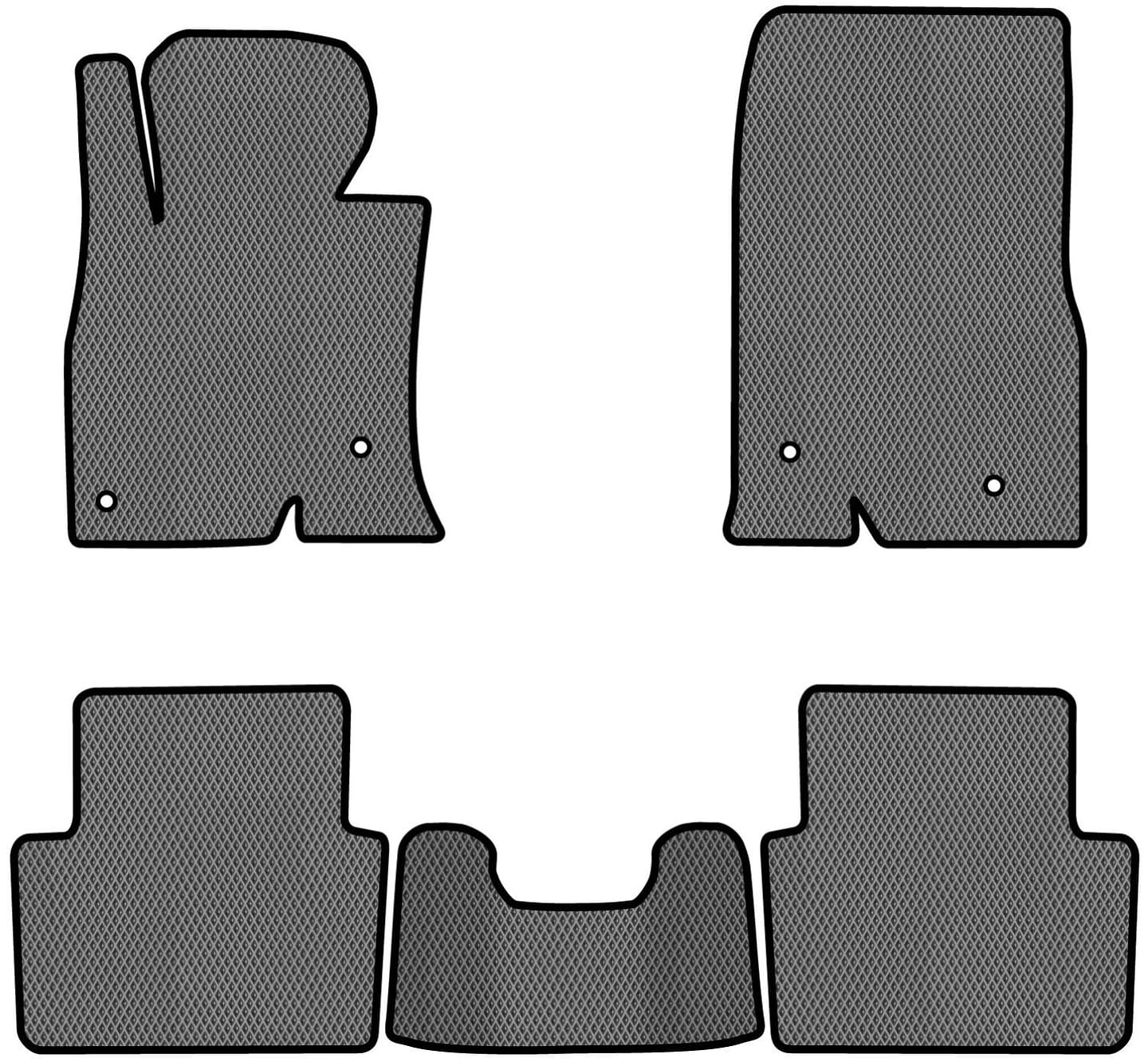 EVA коврики в салон авто EVAtech для 3 (BM) Mazda 2013-2019 3 поколение Sedan USA (MZ11073C5VL4RGB)