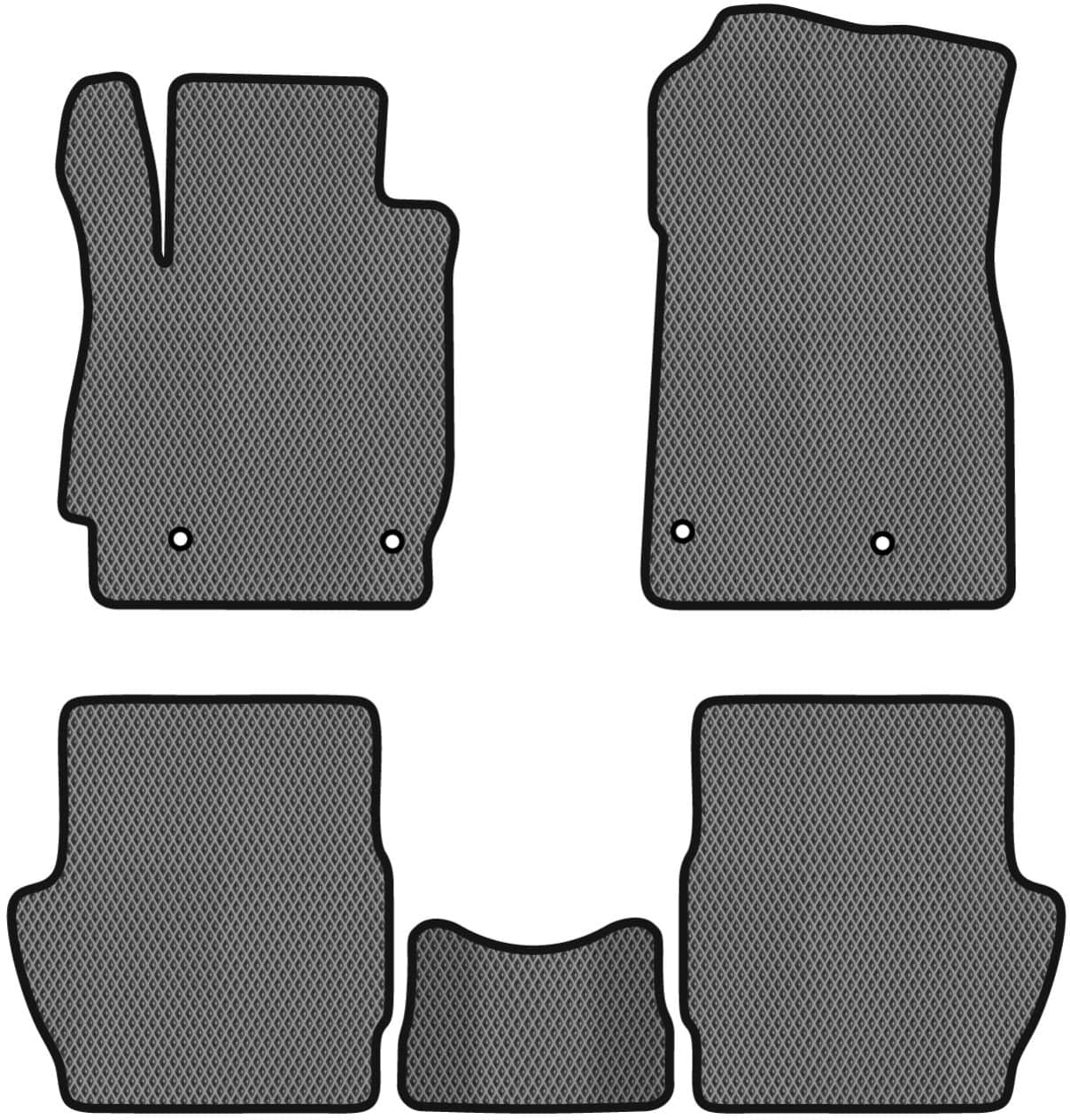 EVA коврики в салон авто EVAtech для 2 (DE) Mazda 2007-2014 2 поколение Htb EU (MZ21230C5VL4RGB)