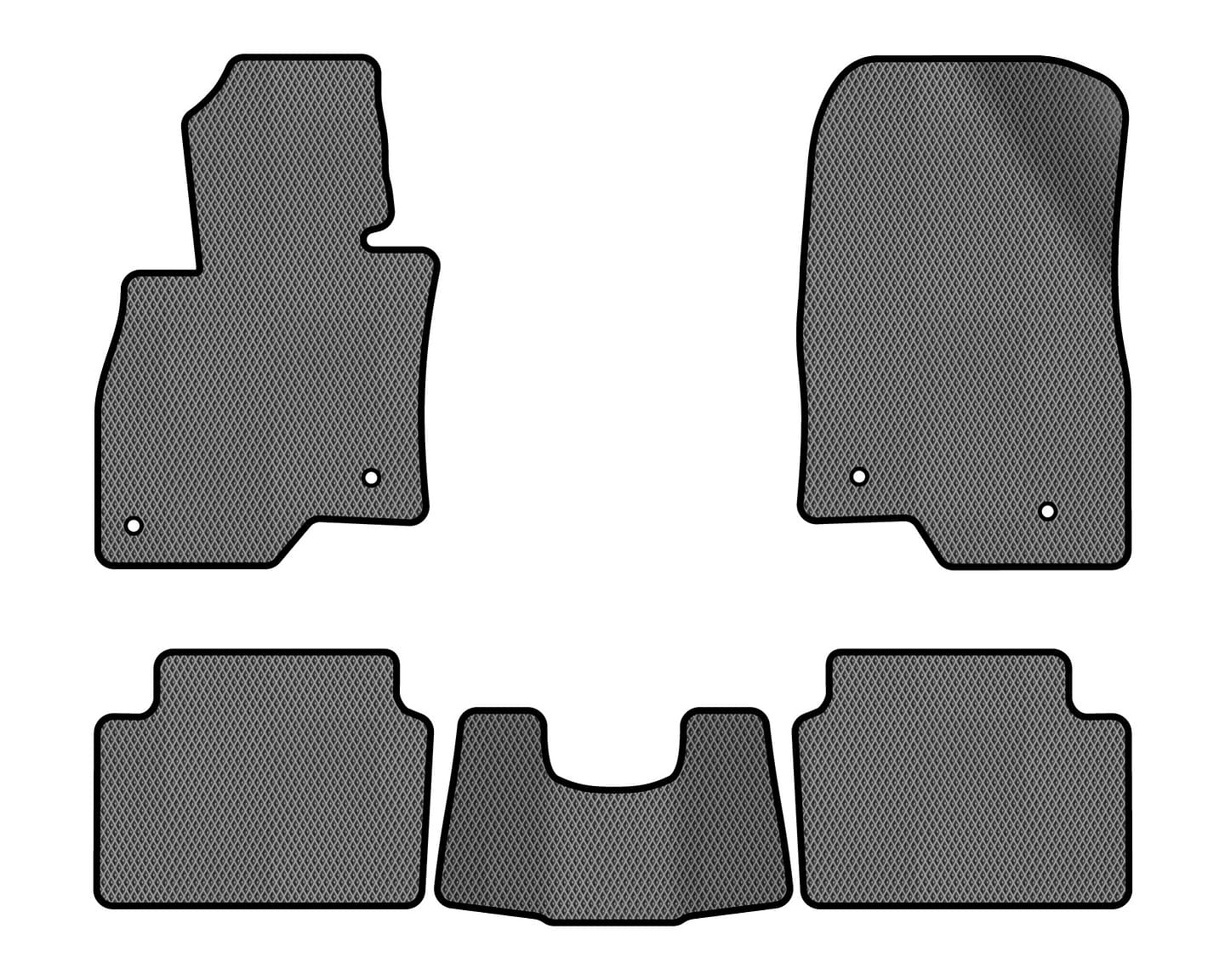 EVA коврики в салон авто EVAtech для 6 (GJ) Mazda 2012 3 поколение Combi EU MZ32627CBO5VL4RGB