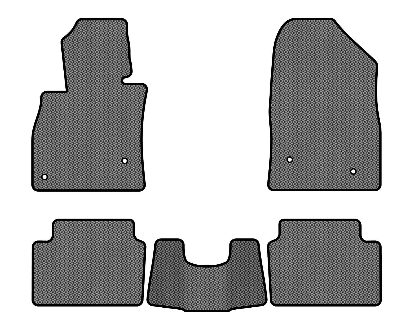 EVA коврики в салон авто EVAtech для 6 (GJ) Mazda 2012 3 поколение Combi EU MZ32627CGC5VL4RGB