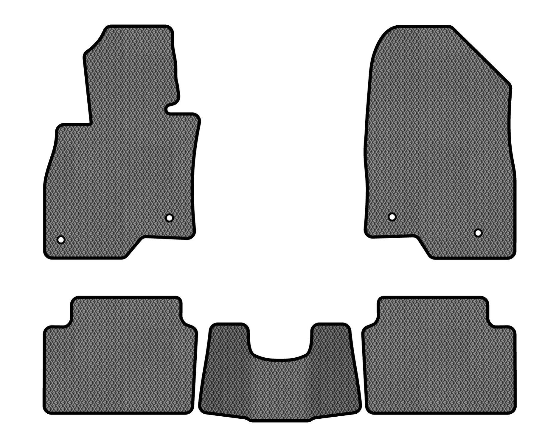 EVA коврики в салон авто EVAtech для 6 (GJ) Mazda 2012 3 поколение Combi EU MZ32627CGO5VL4RGB