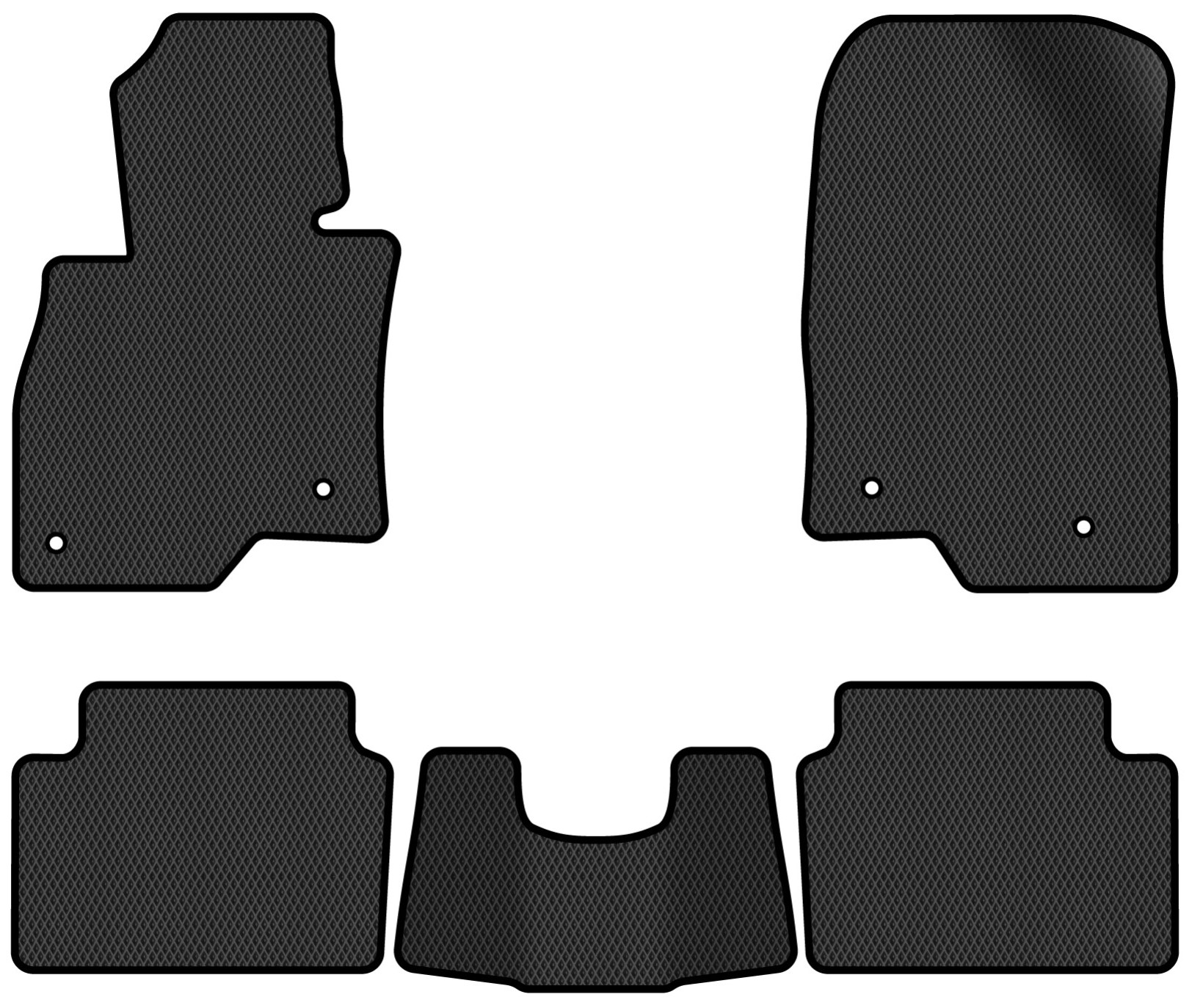 EVA коврики в салон авто EVAtech для 6 (GJ) Mazda 2012 3 поколение Combi USA MZ32628CBO5VL4RBB