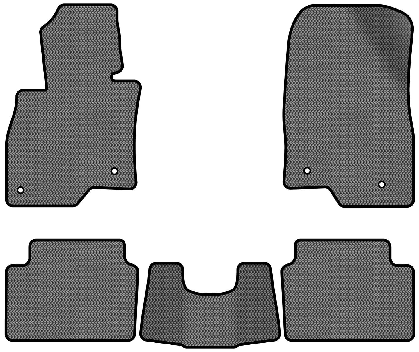 EVA коврики в салон авто EVAtech для 6 (GJ) Mazda 2012 3 поколение Combi USA MZ32628CBO5VL4RGB