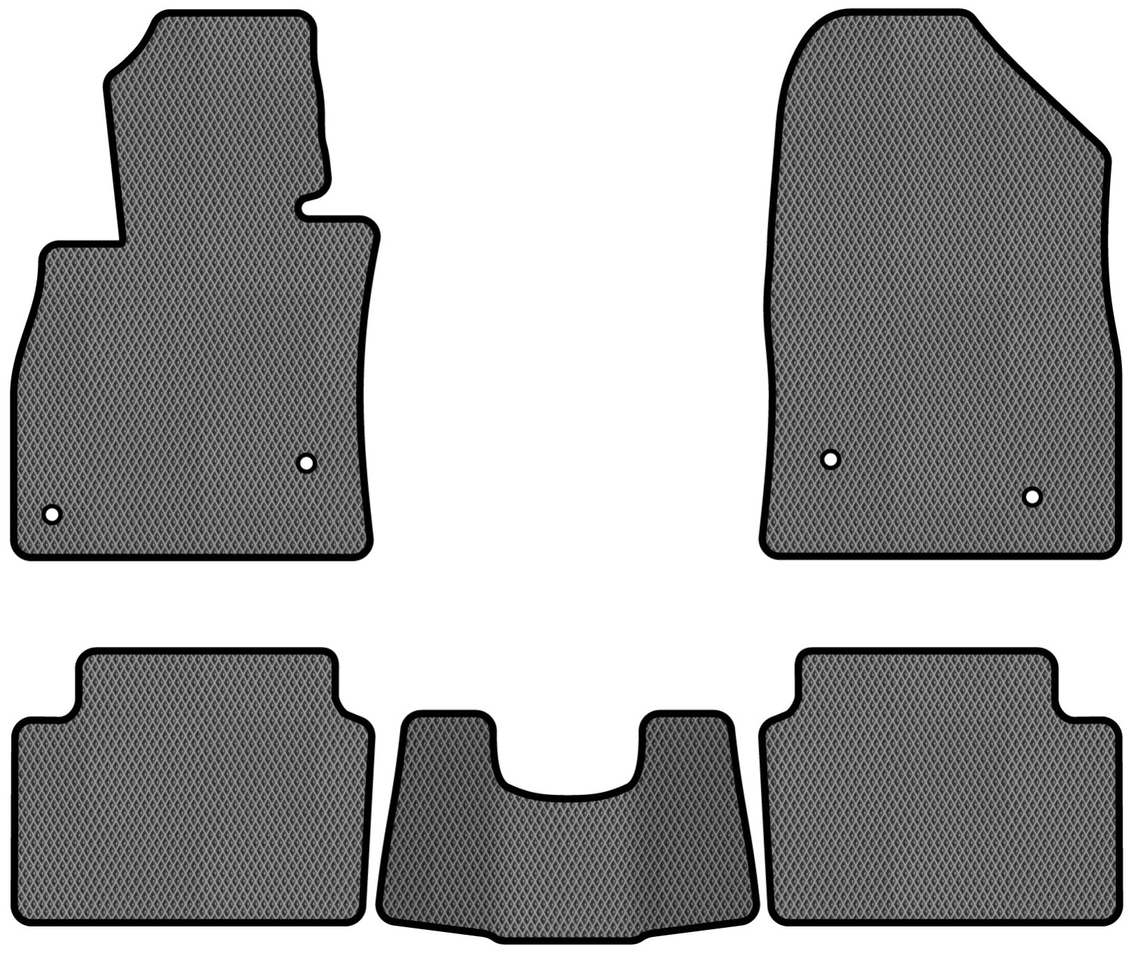 EVA коврики в салон авто EVAtech для 6 (GJ) Mazda 2012 3 поколение Combi USA MZ32628CGC5VL4RGB