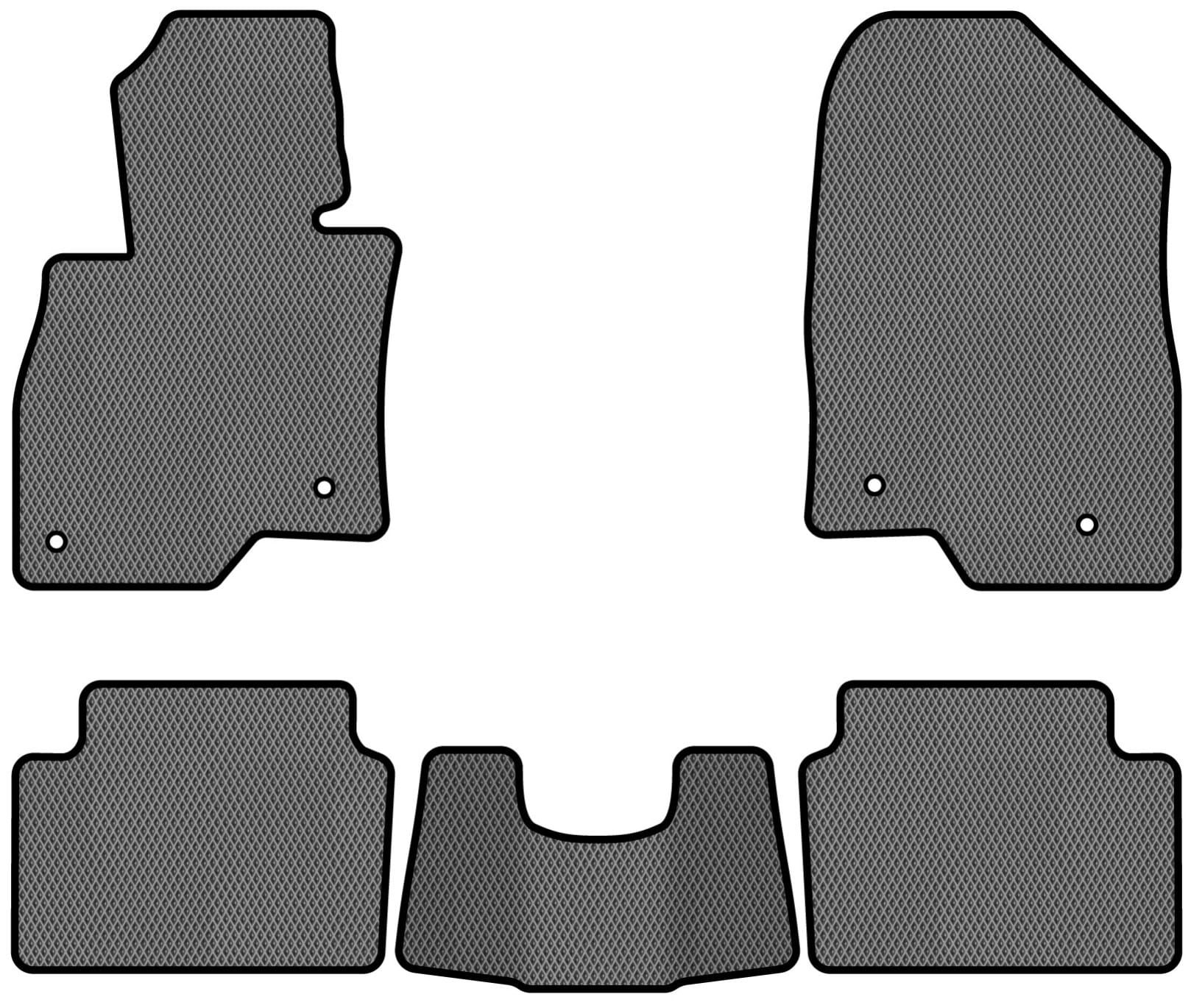 EVA коврики в салон авто EVAtech для 6 (GJ) Mazda 2012 3 поколение Combi USA MZ32628CGO5VL4RGB