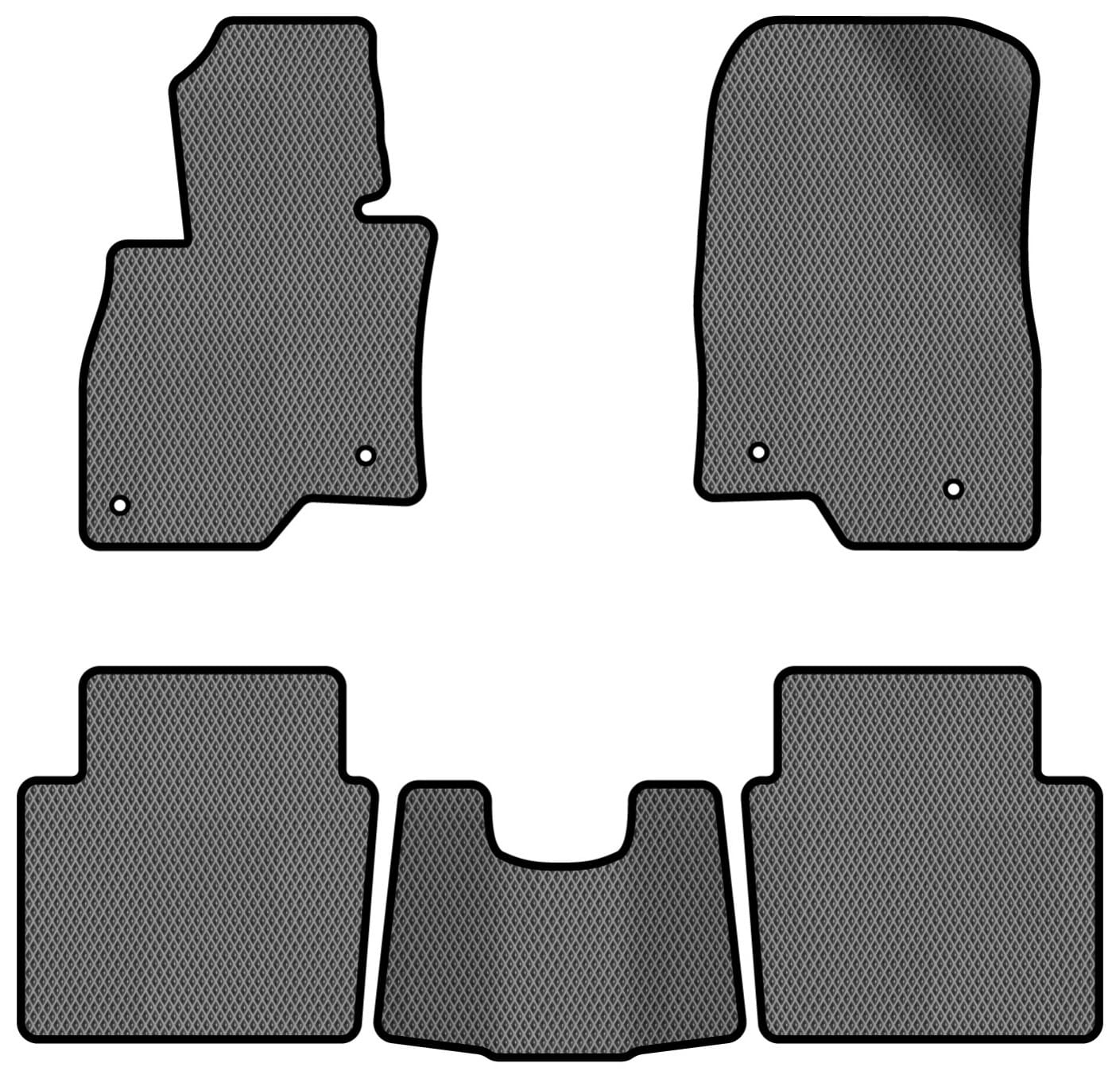 EVA коврики в салон авто EVAtech для 6 (GJ) Mazda 2012 3 поколение Sedan EU MZ32629CBO5VL4RGB