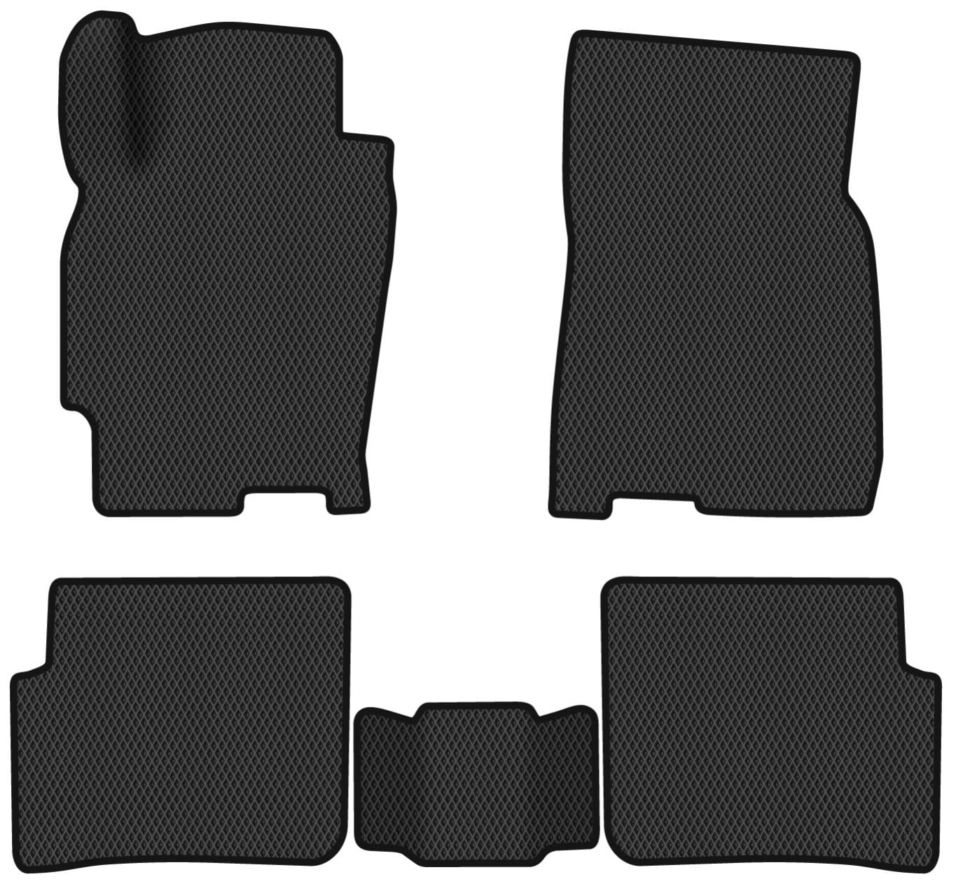 EVA коврики в салон авто EVAtech для 626 (GF) FWD Mazda 1997-2002 5 поколение Sedan EU MZ41737CD5RBB