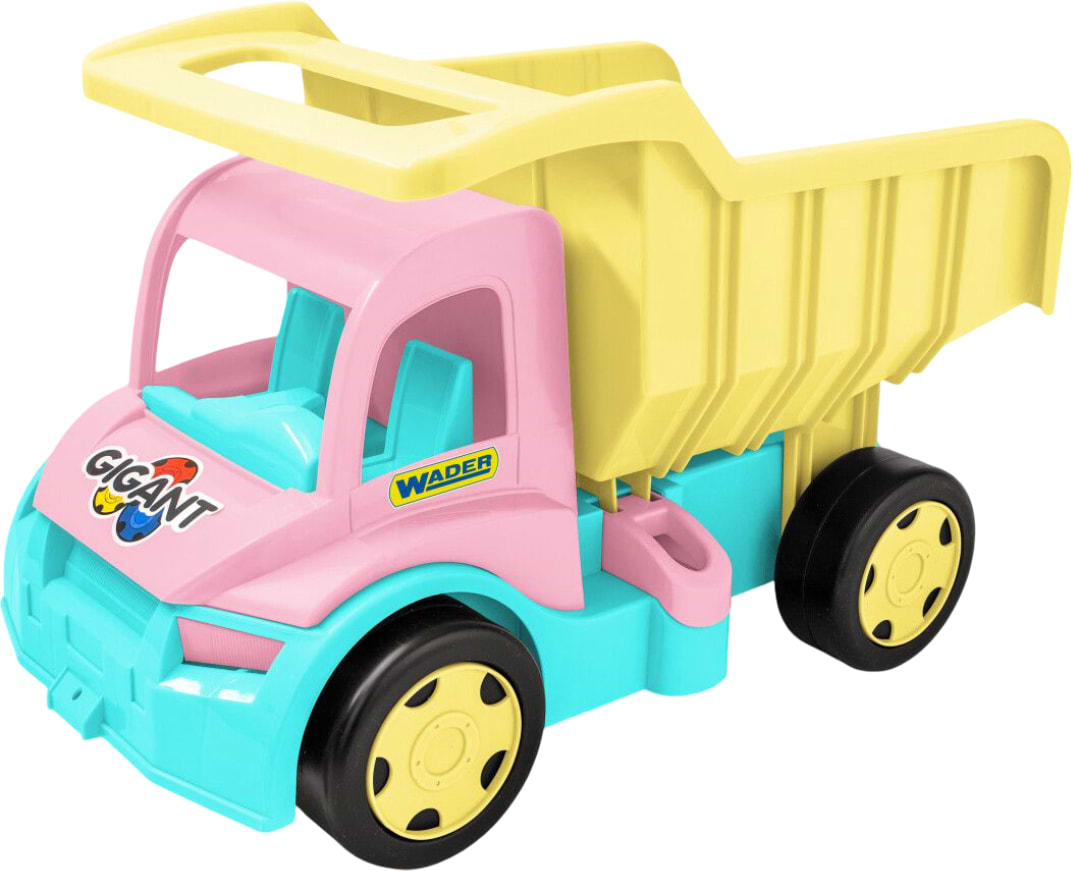 Базовый игровой транспорт для малыша Wader Грузовик Гигант кремово-розовый (65020)