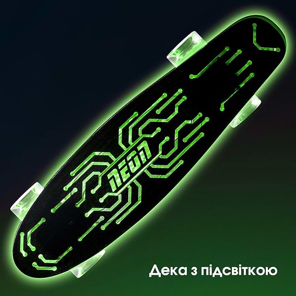 Фото - Скейтборд Neon Hype Зеленый (N100789)