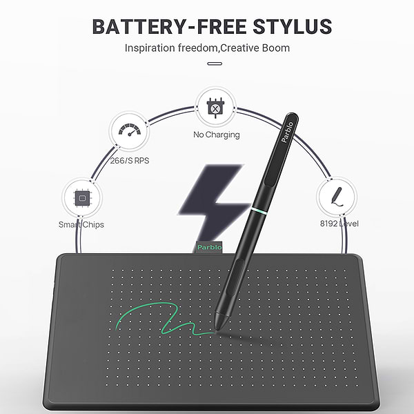 Фото - Графічний планшет Parblo N10 Black
