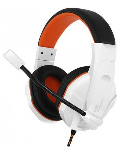 Гарнитура проводная игровая Gemix N20 White-Black-Orange Gaming - Фото 1