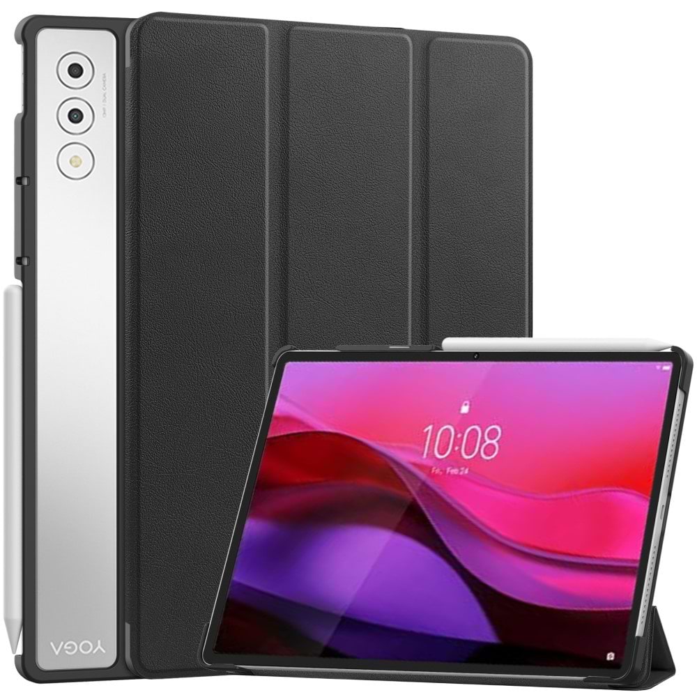 Чохол для планшета BeCover Smart Case for Lenovo Yoga Tab Plus 12.7" Black (713429) - Фото 1