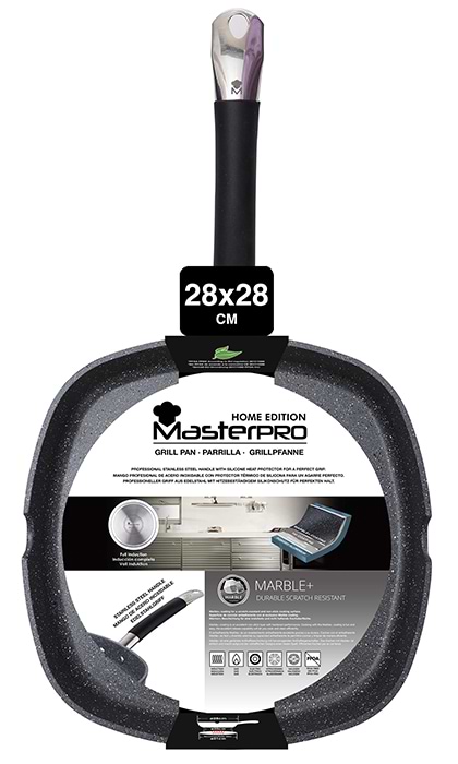 Фото - Сковорода ВОК Masterpro Home edition 28х28 см (BGMP-3292-BK)