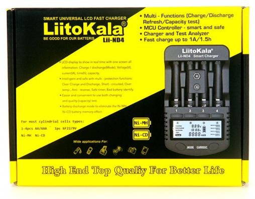 Фото - З/устройство для аккумуляторов AA/AAA LiitoKala Lii-ND4