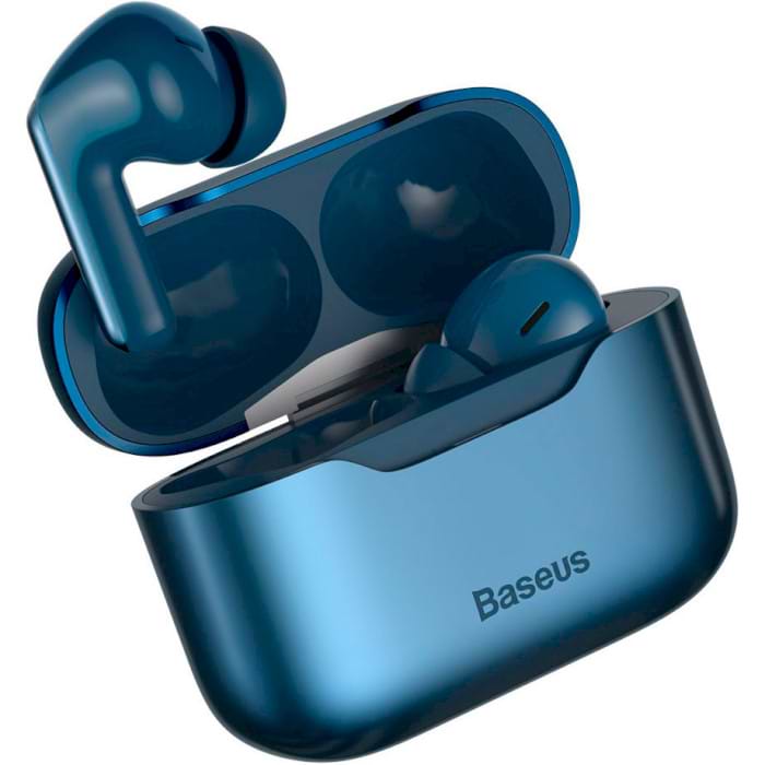 Навушники вкладиші бездротові TWS Baseus Simu Anc True Wireles Earphones S1 Pro Blue (NGS1P-03) - Фото 1
